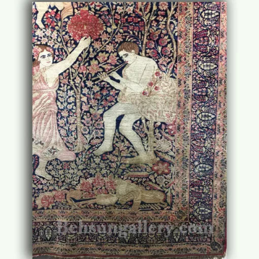 قیمت قالیچه 110 ساله کرمان نقشه درخت زندگی